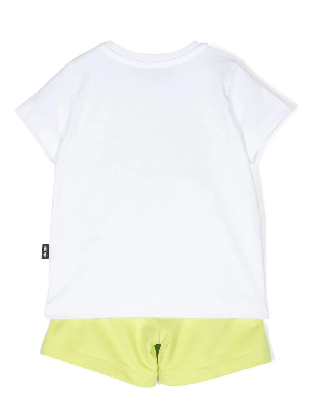 MSGM Kids Shorts set met logoprint - Wit
