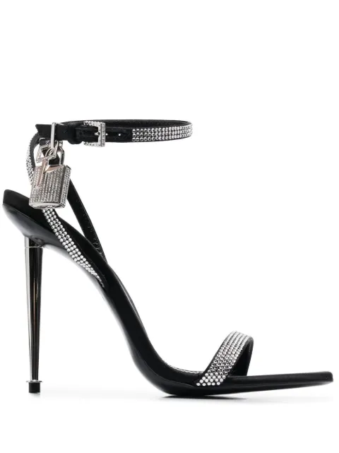 TOM FORD crystal-embellished 120mm sandals