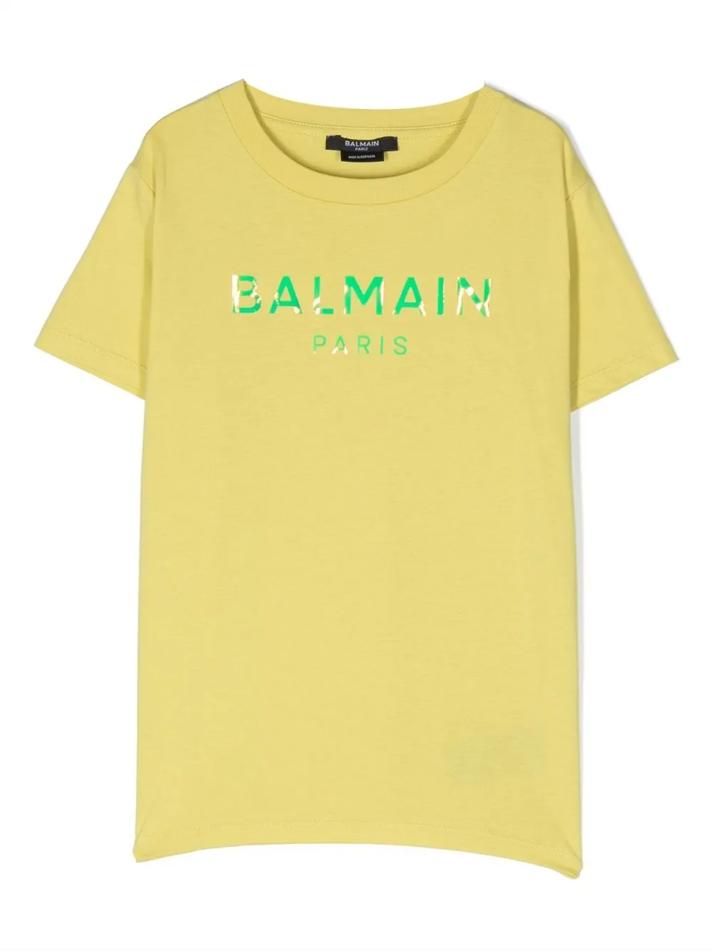 

Balmain Kids playera manga corta con logo estampado - Verde