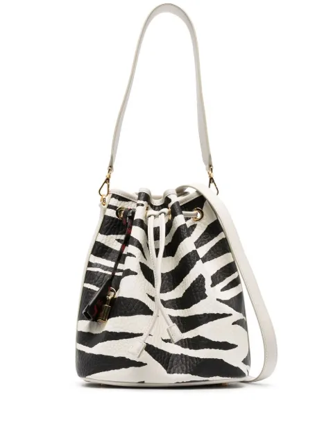 MCM bolsa bucket con estampado abstracto 