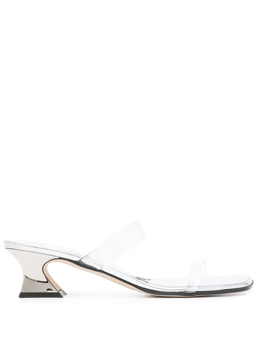 

Giuseppe Zanotti metallic-effect 45mm sandals - Silver