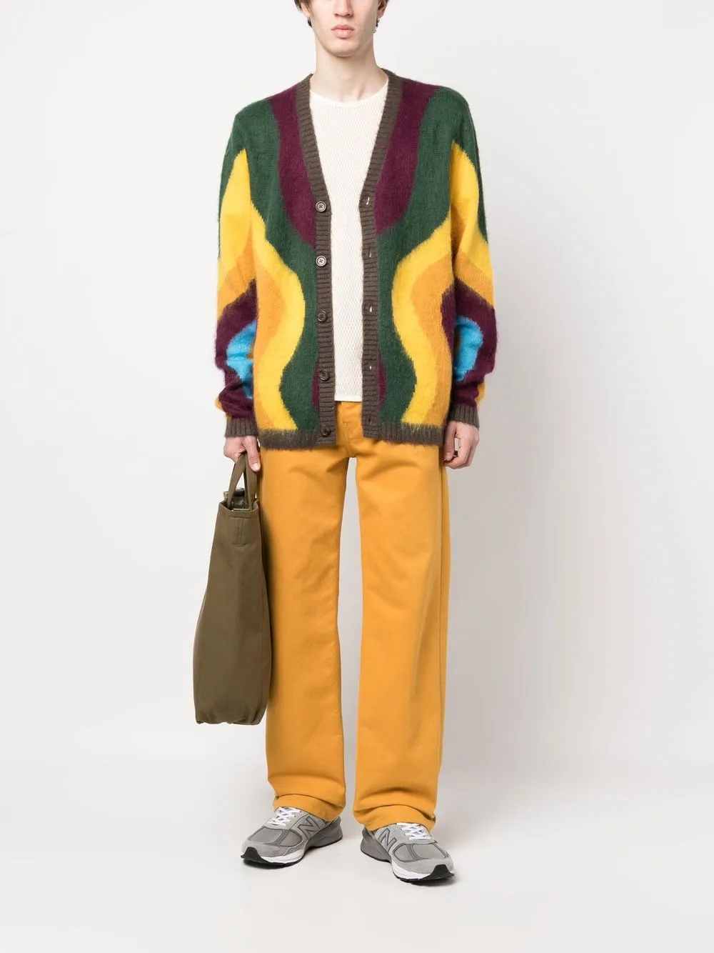 MARKET Intarsia vest - Rood