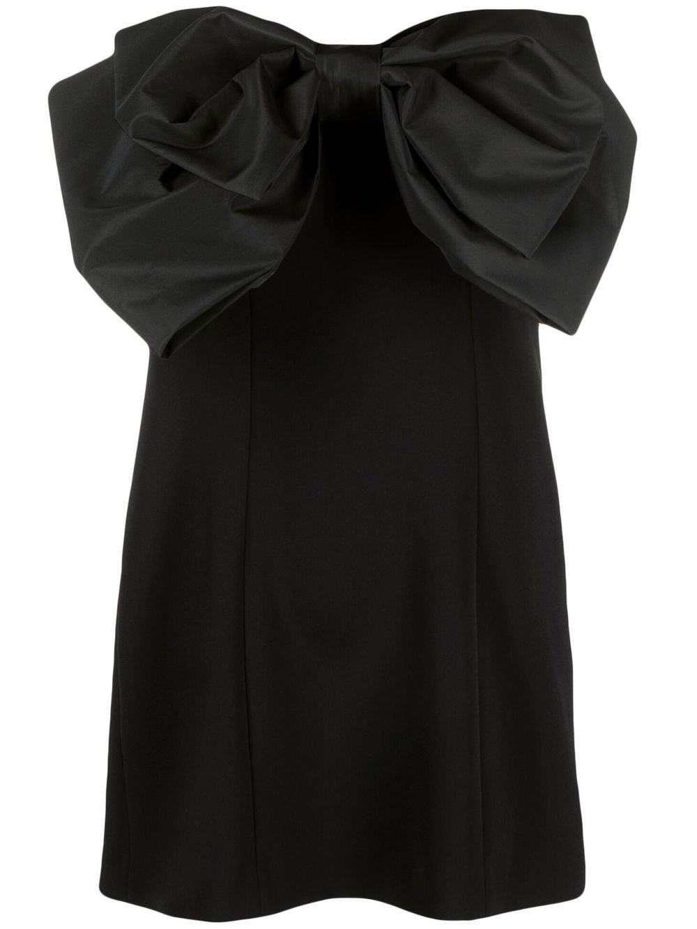 

PINKO bow-detail strapless minidress - Black