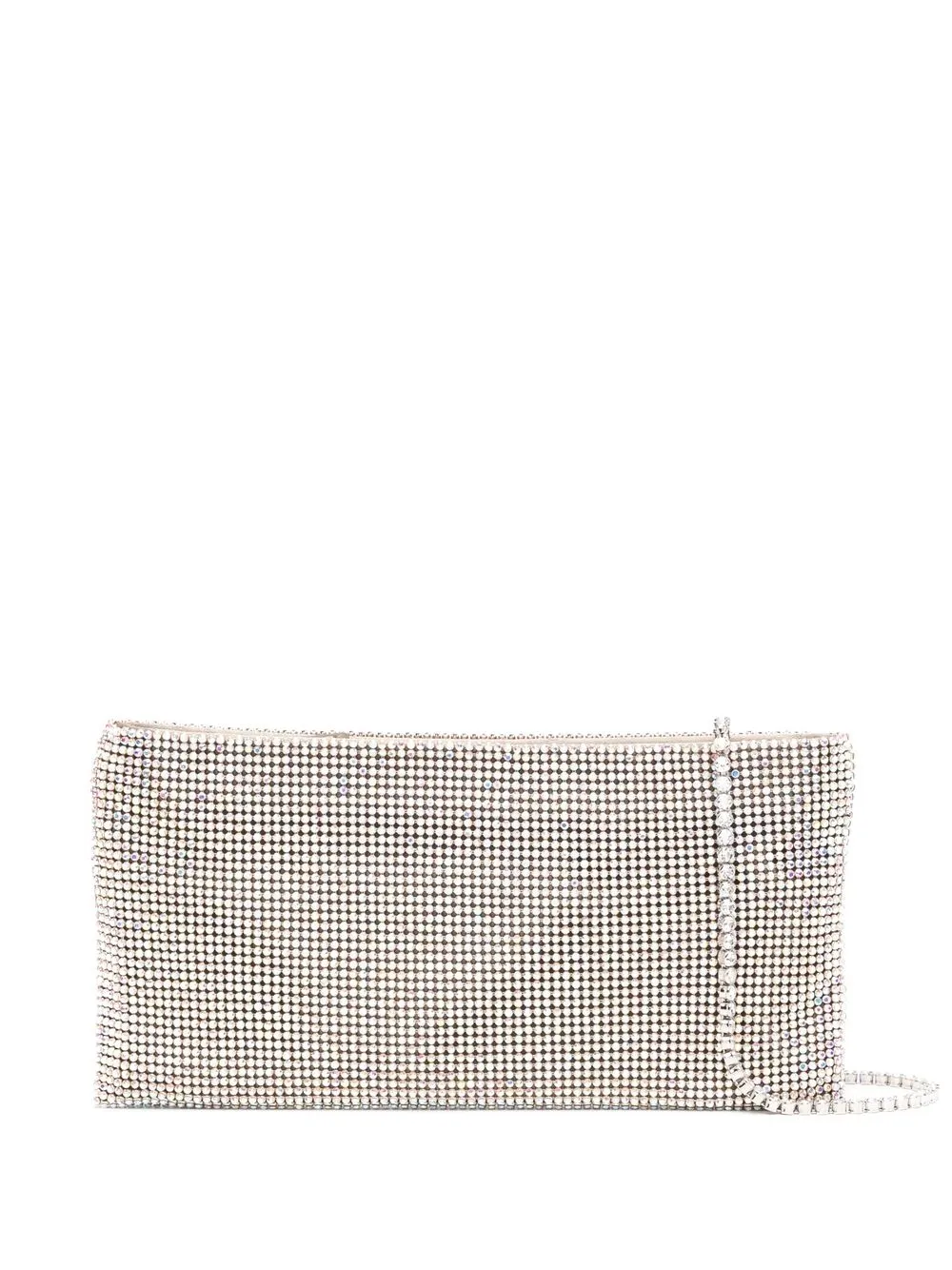 

Benedetta Bruzziches Your Best Friend rhinestone-embellished clutch bag - Silver