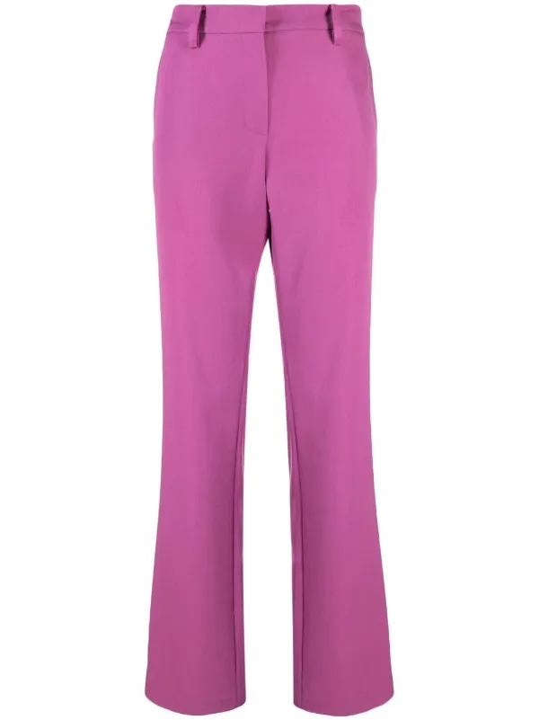Magda Butrym Straight-leg Wool Trousers in Pink