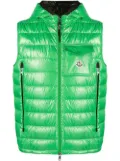 Moncler logo-patch padded gilet - Green