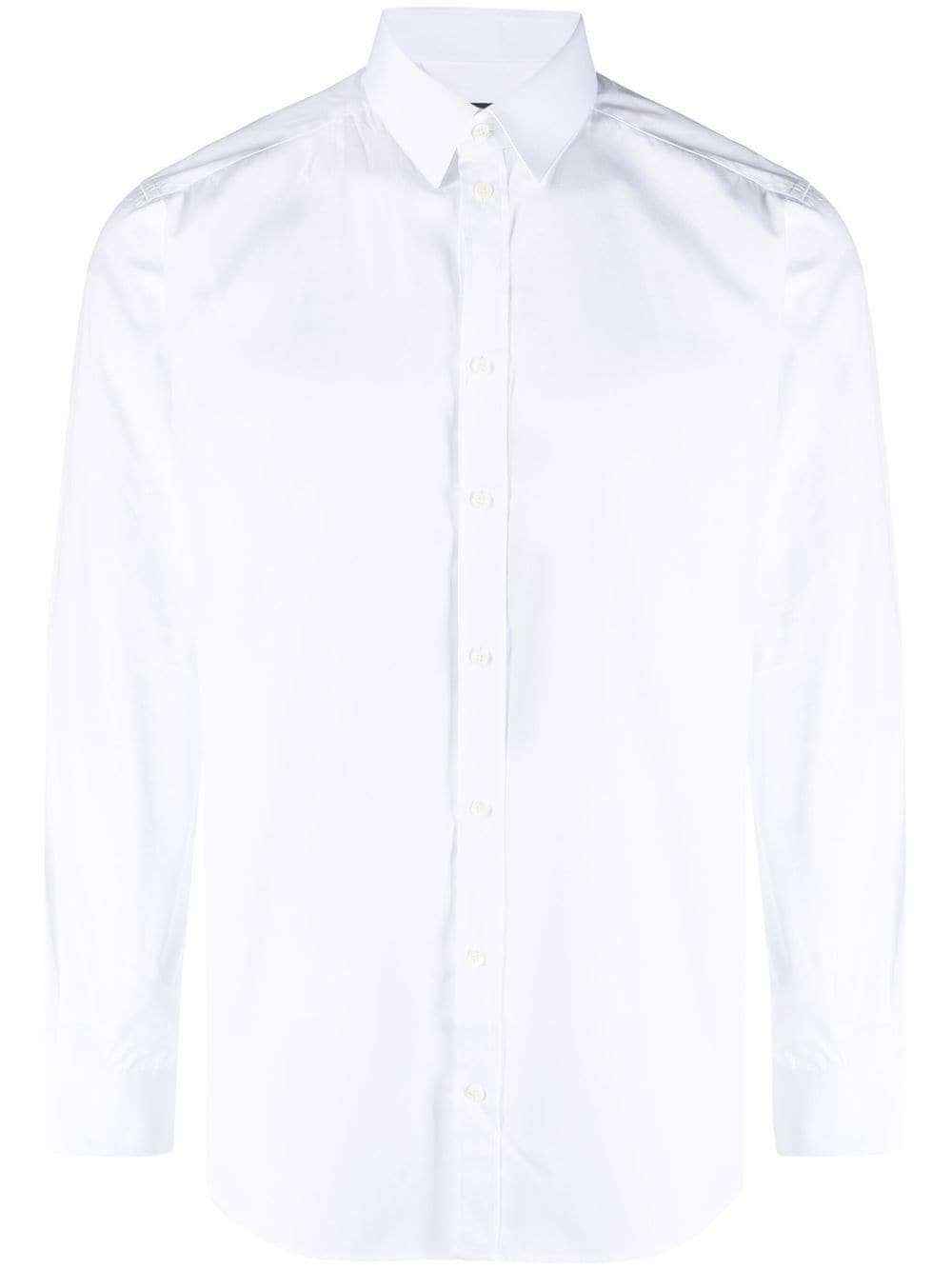 Dolce & Gabbana Long-sleeve Button-fastening Shirt In Weiss