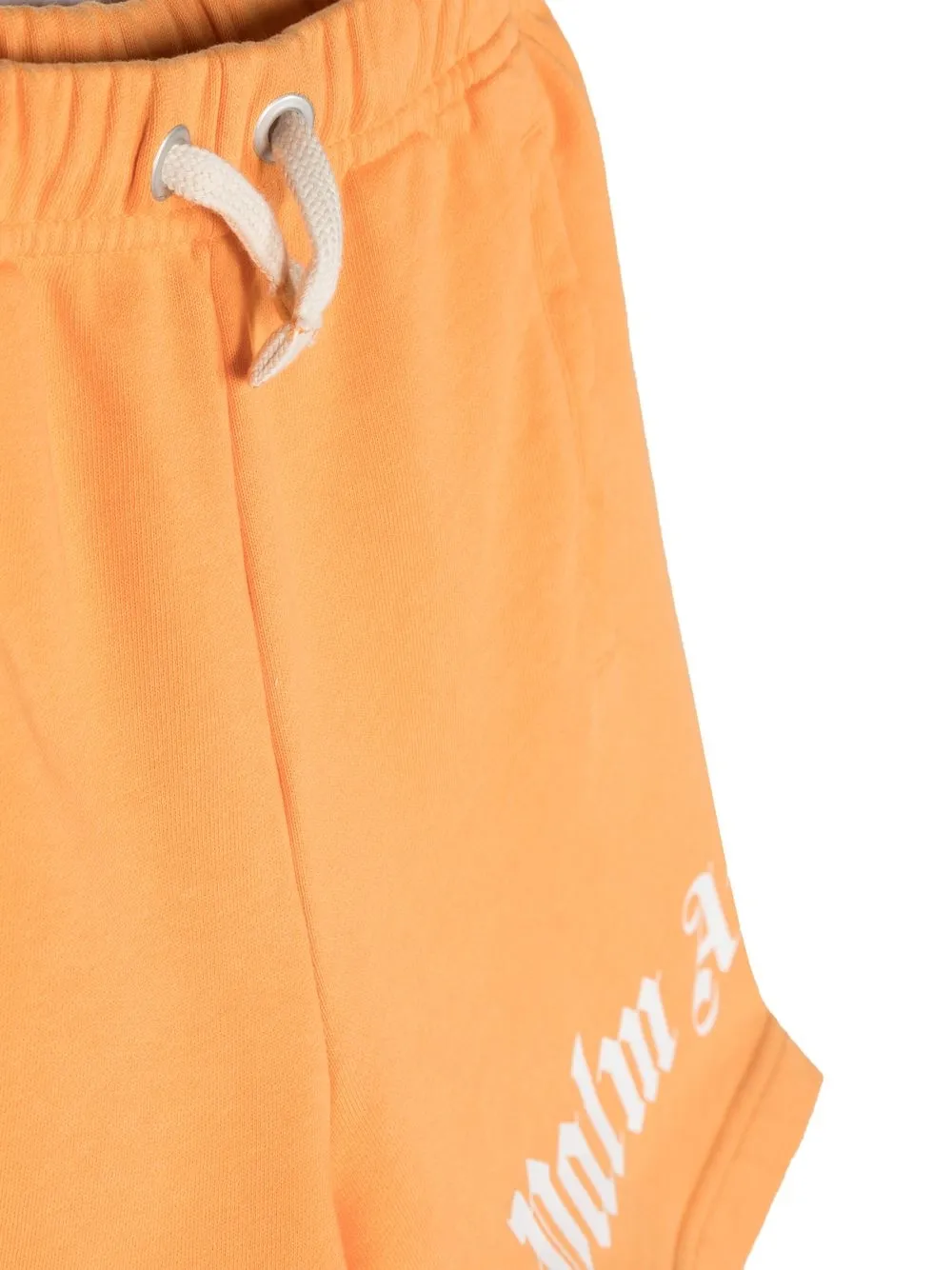 Palm Angels Kids logo-print Drawstring Shorts | Orange