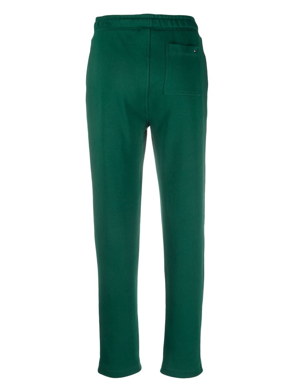 Shop Tommy Hilfiger Logo-embroidery Cotton Sweatpants In Green