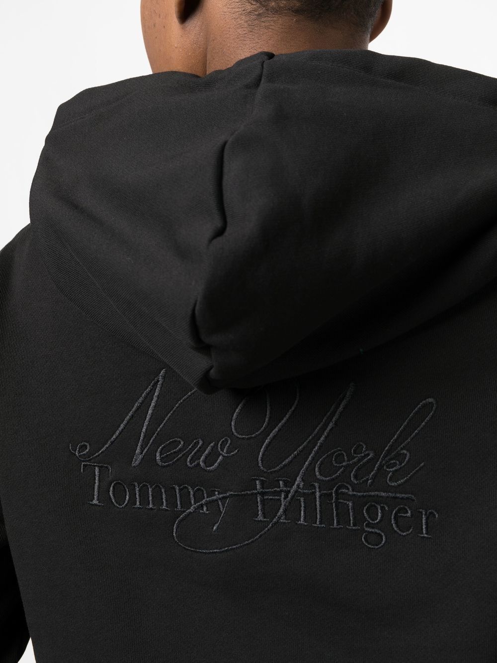 LOGO-EMBROIDERED LONG-SLEEVE HOODIE