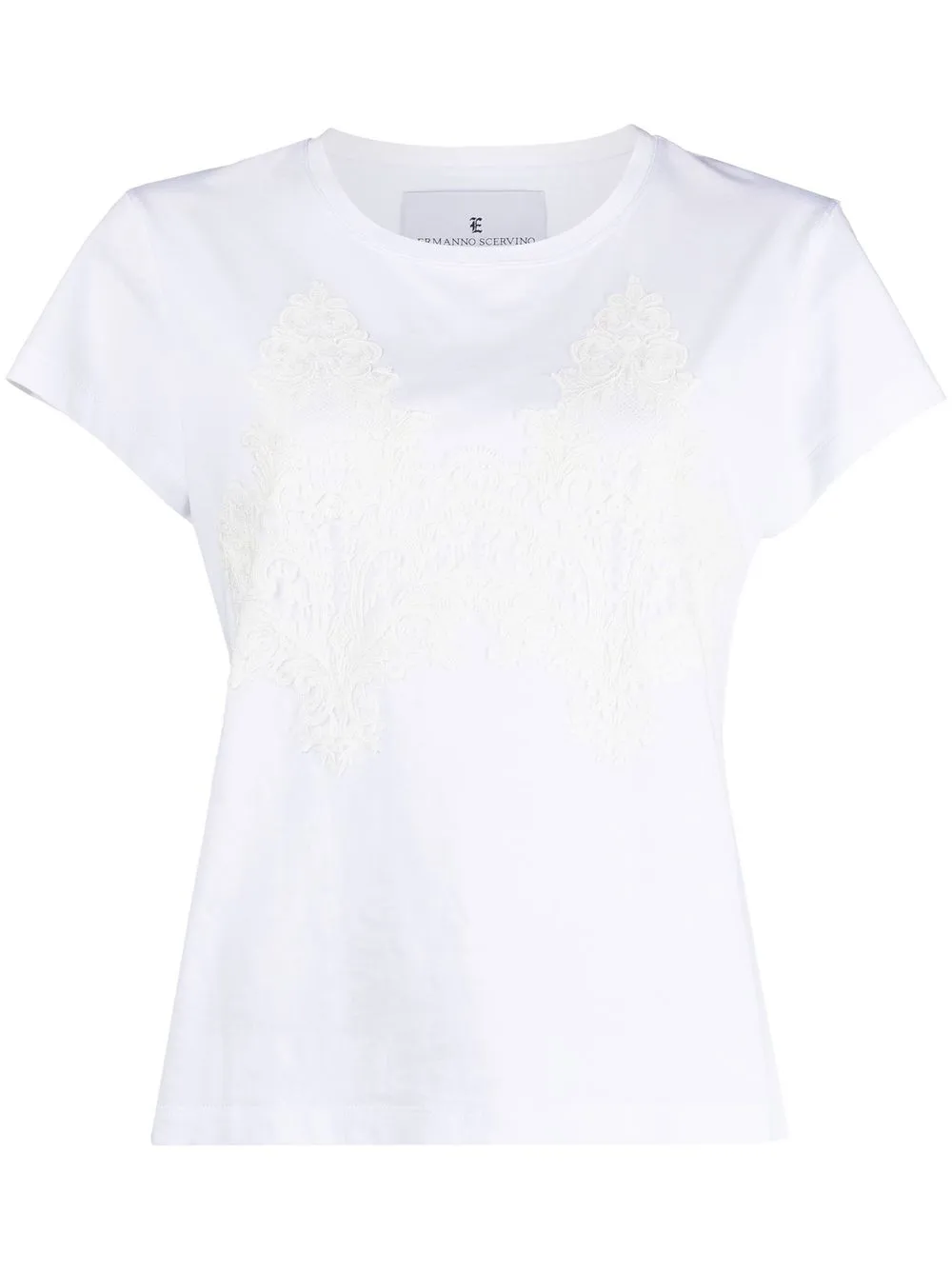 

Ermanno Scervino cotton short-sleeve T-shirt - White