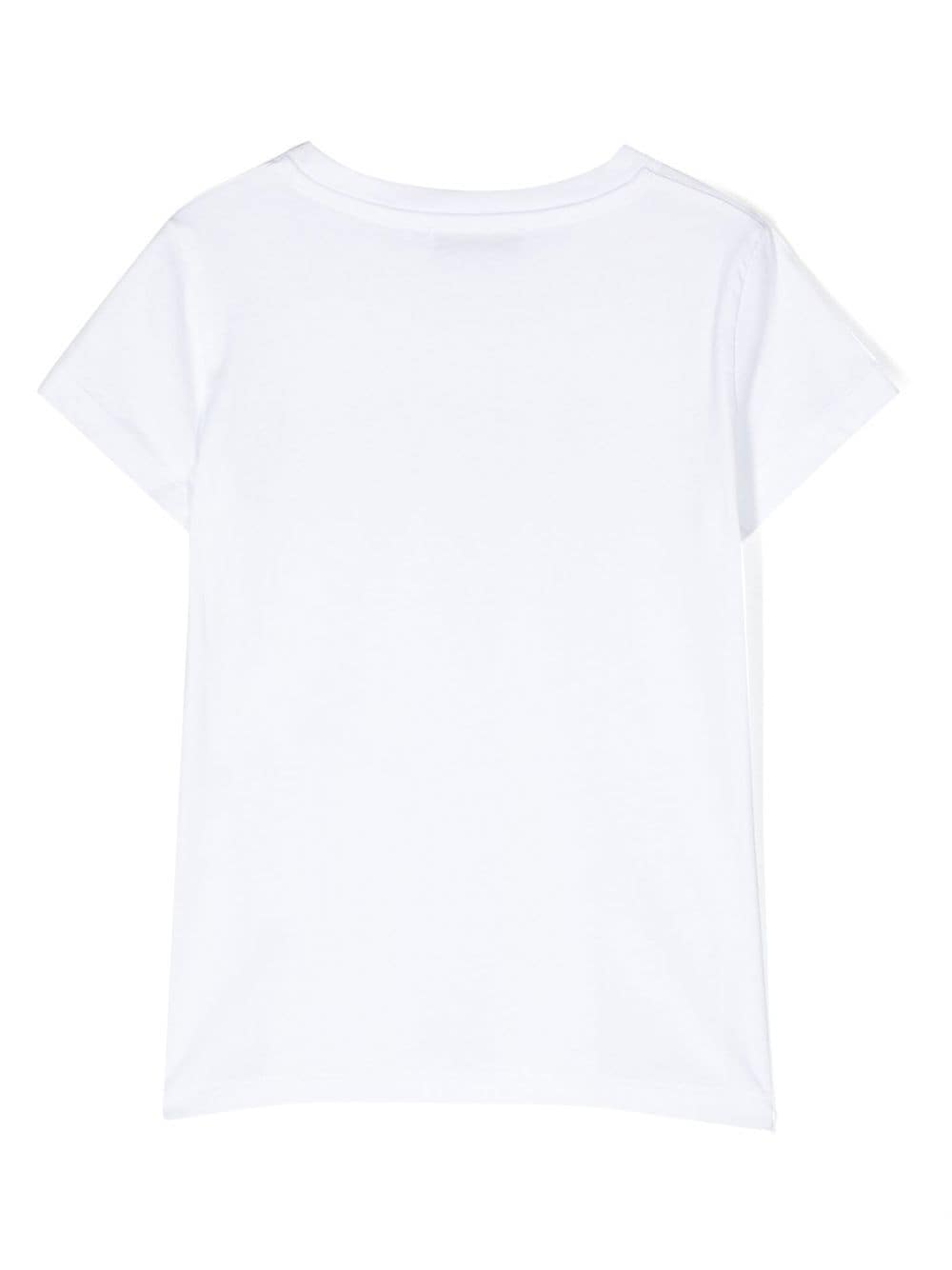 Shop Golden Goose Rhinestone Embellished Short-sleeve T-shirt In White