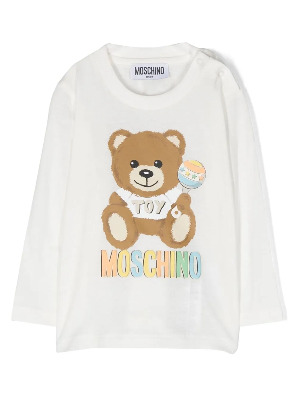 

Moschino Kids playera con motivo Teddy Bear - Blanco