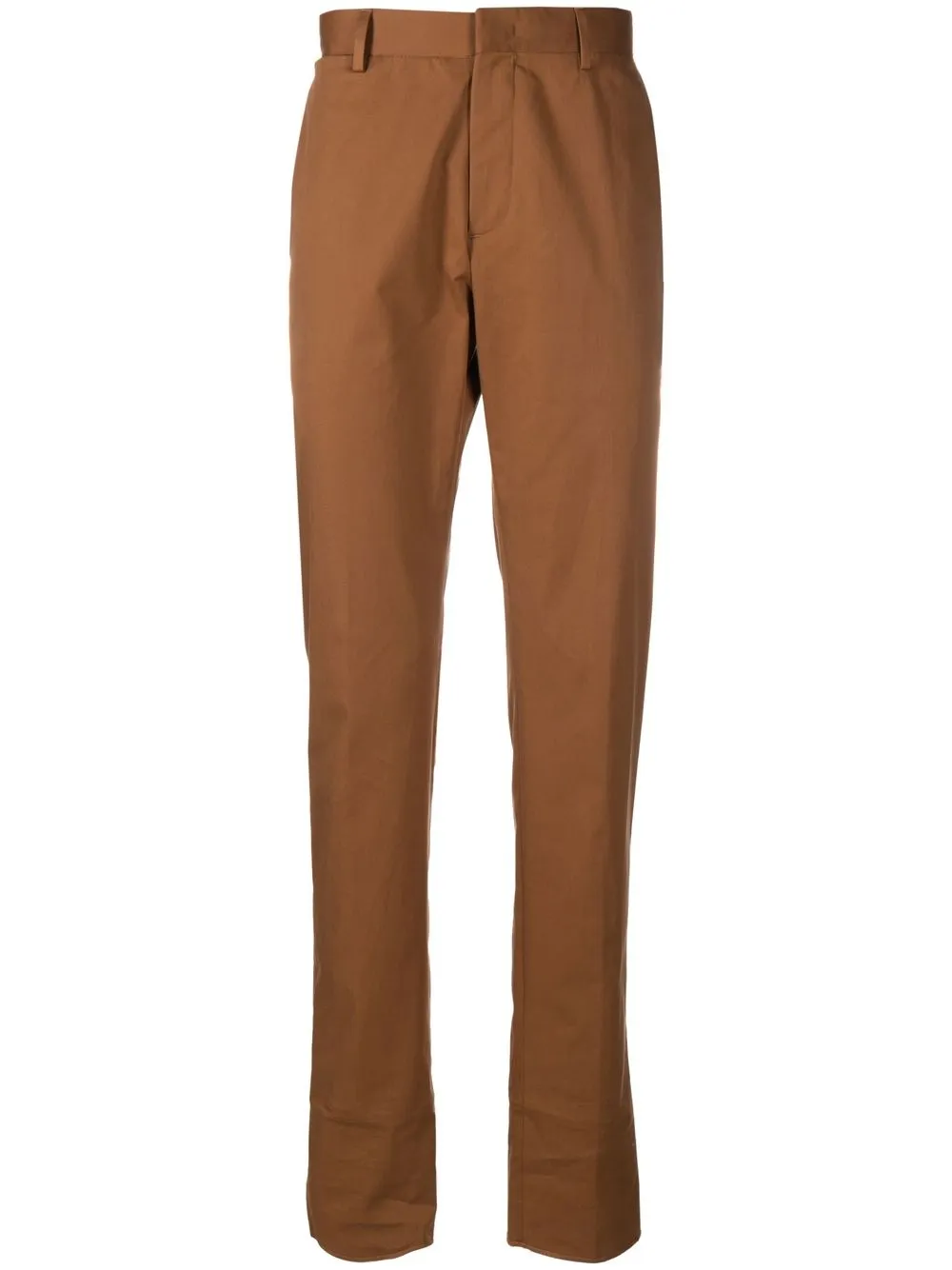 

Zegna slim-leg cotton trousers - Brown