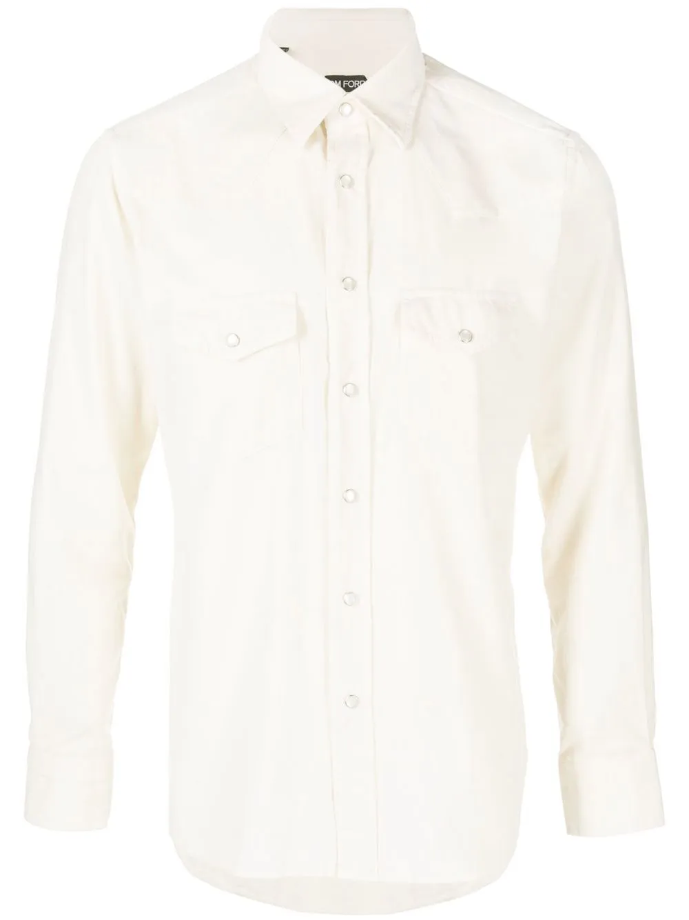 

TOM FORD Velluto Western shirt - Neutrals