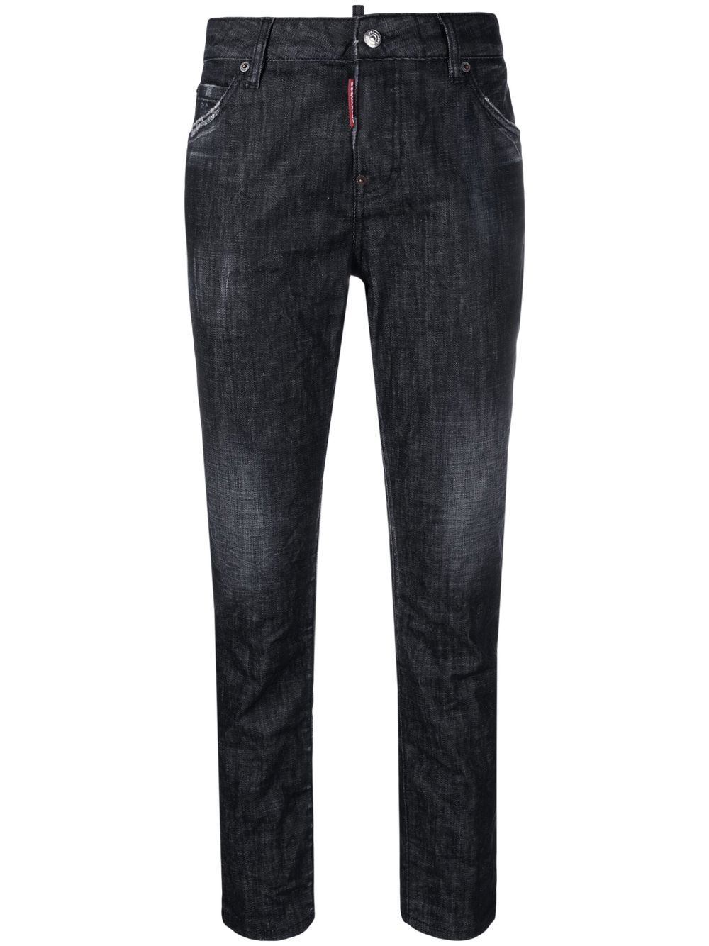 Image 1 of Dsquared2 tapered leg denim jeans