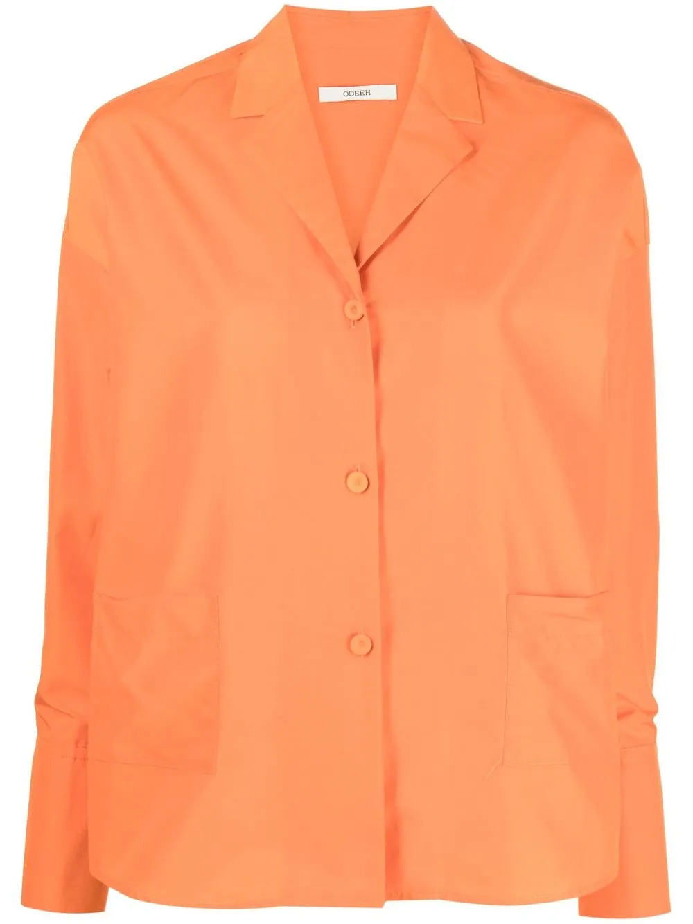 

Odeeh narrow-lapel long-sleeve shirt - Orange