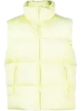 Palm Angels zip-fastening padded jacket - Yellow