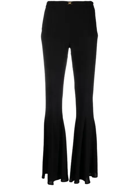 Blumarine pantalones acampanados con tiro medio