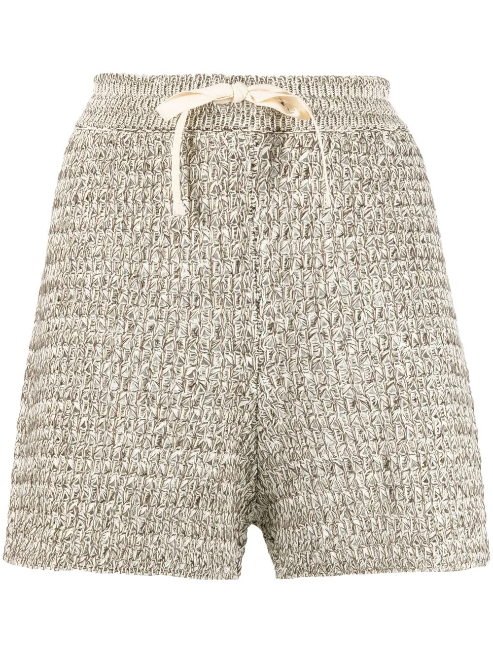 

Jil Sander drawstring-waist crochet shorts - Neutrals