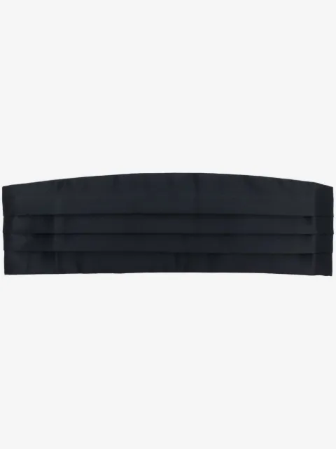 Corneliani 缎面效果褶饰腹带