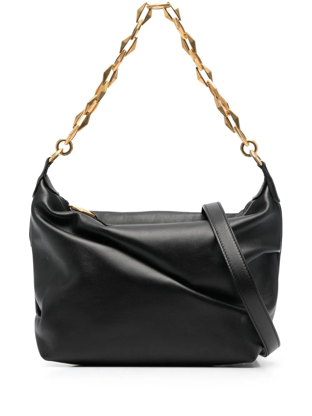 

Jimmy Choo chain-handle leather shoulder bag - Black