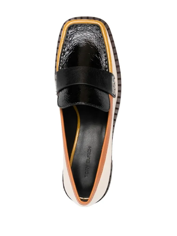 Tory Burch square-toe 30mm Leather Loafers - Farfetch