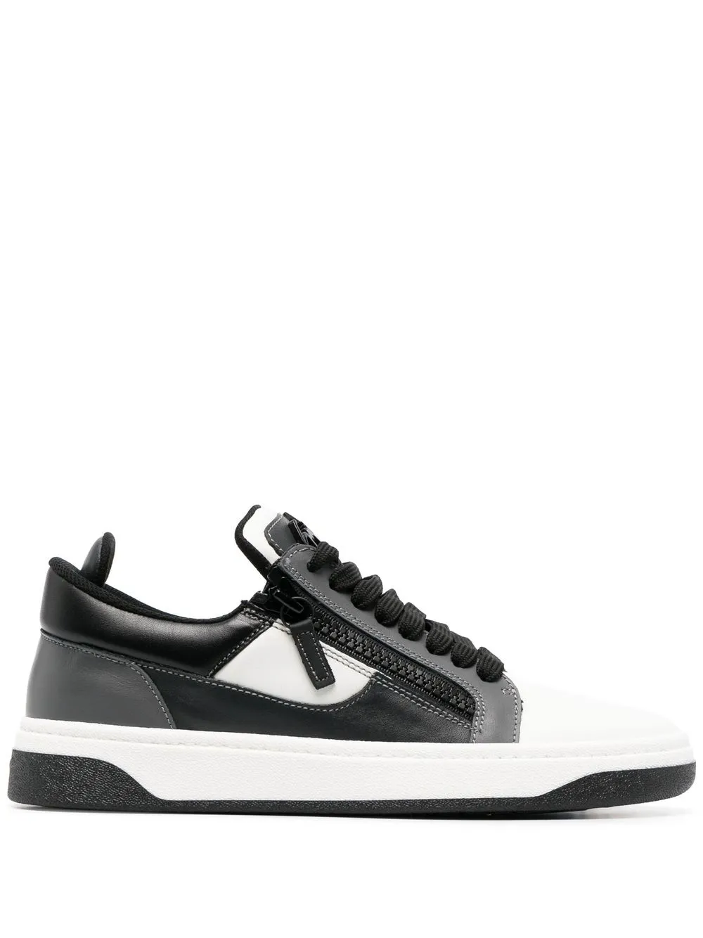 

Giuseppe Zanotti panelled low-top sneakers - Black