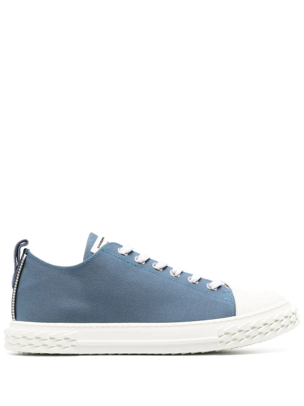 

Giuseppe Zanotti tenis bajos con agujetas - Azul