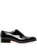 Santoni patent leather oxford shoes - Black