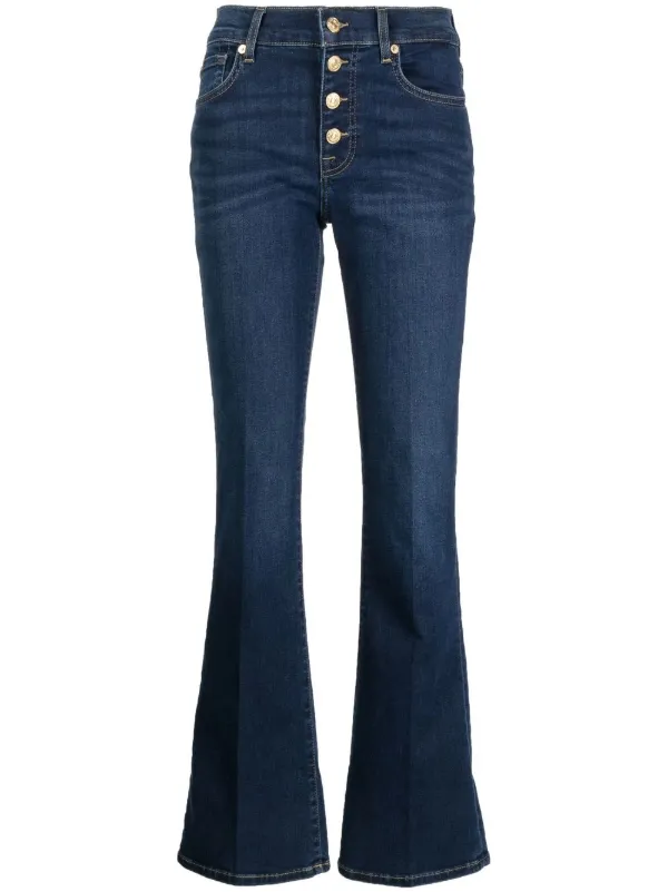 7 For All Mankind button-up Bootcut Jeans - Farfetch