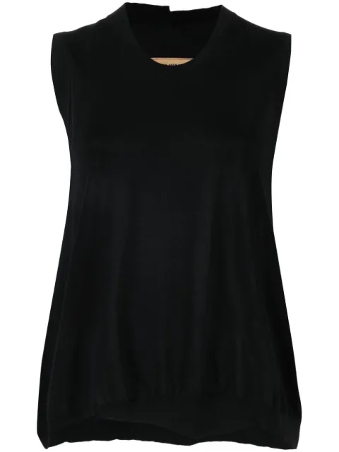 Uma Wang fine-knit cotton-blen vest 