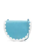 Saint Laurent Pre-Owned 1980s scallop-edge crossbody bag - White