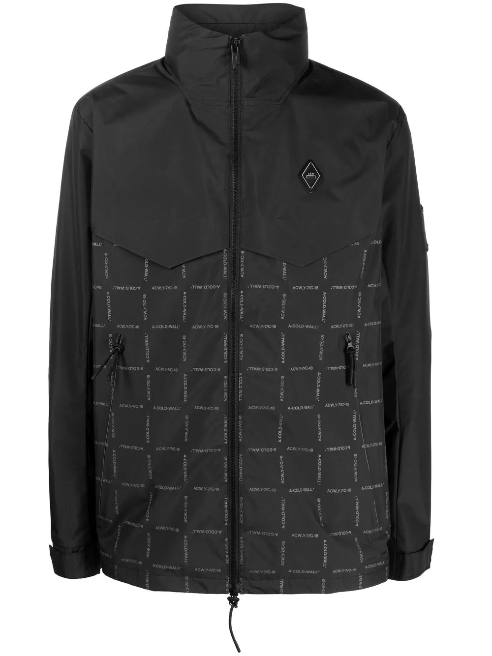 A-COLD-WALL* logo-print jacket - Black