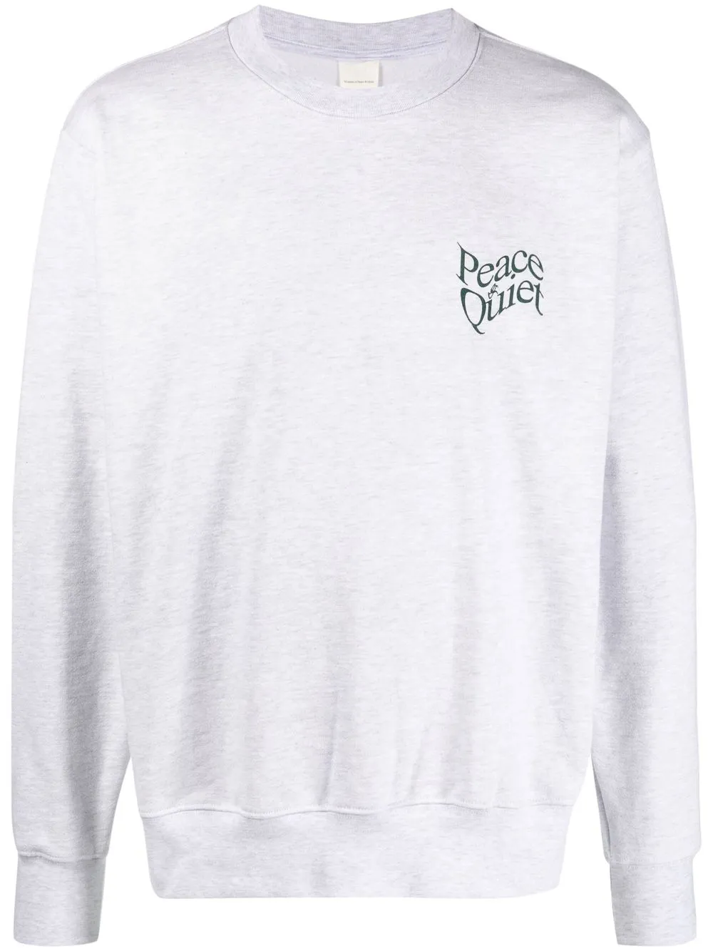 

Museum Of Peace & Quiet logo-print cotton sweatshirt - Grey