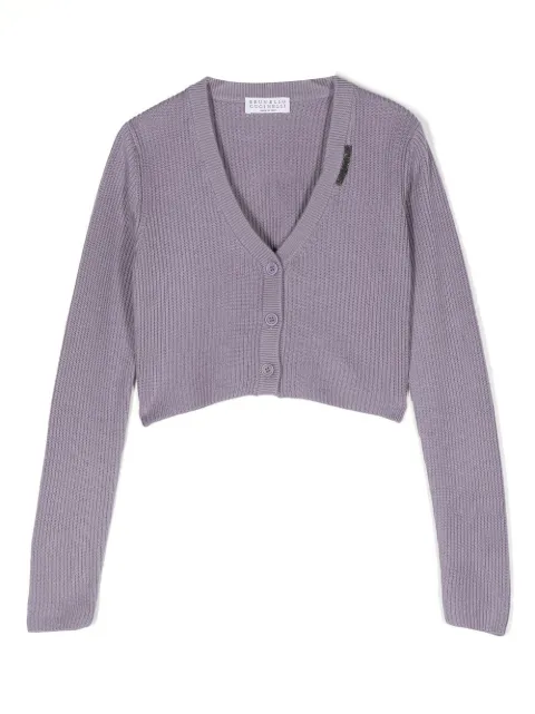 Brunello Cucinelli Kids monili-detail cardigan