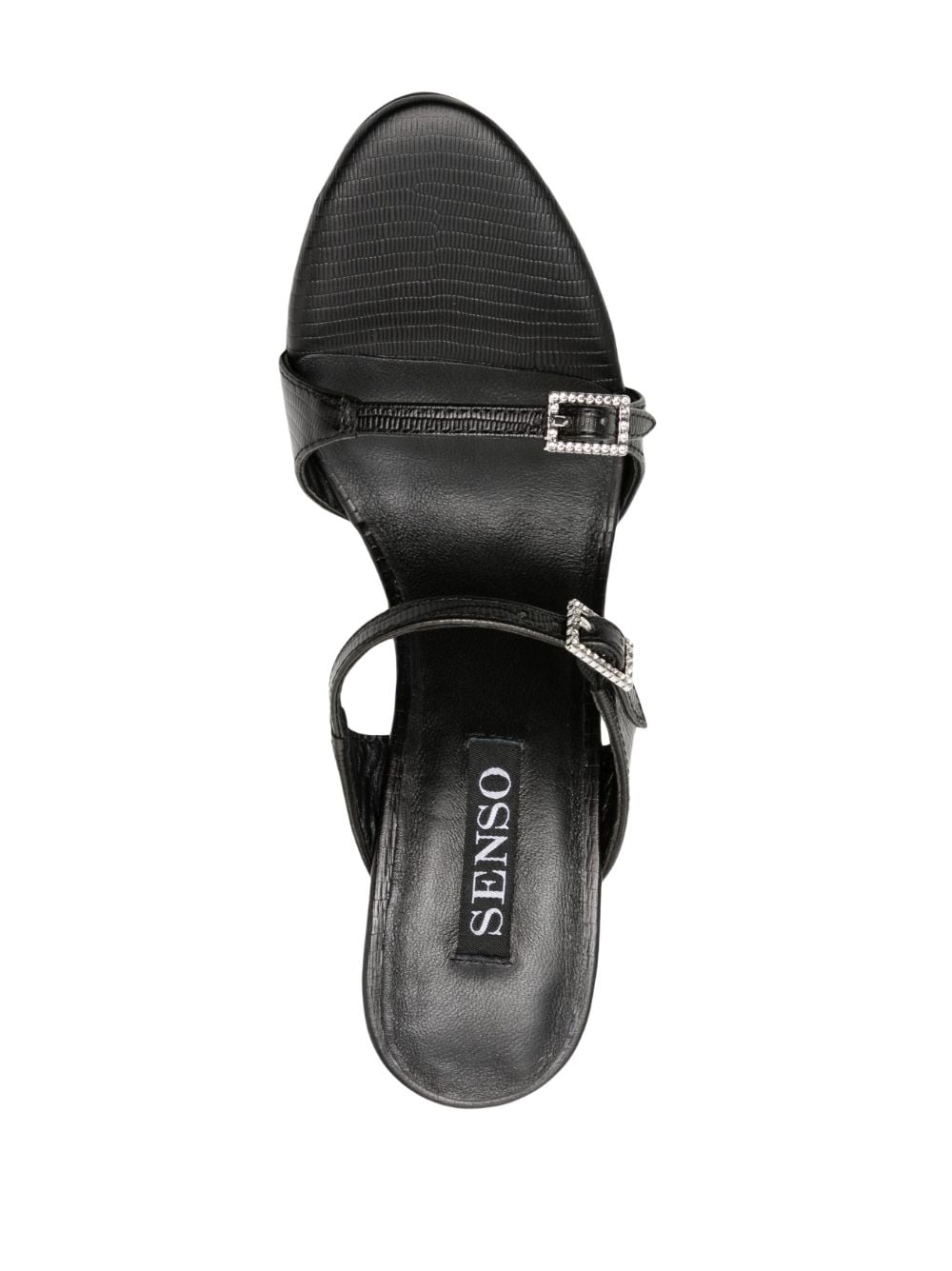 Shop Senso Kira 90mm Open-toe Sandals In Schwarz