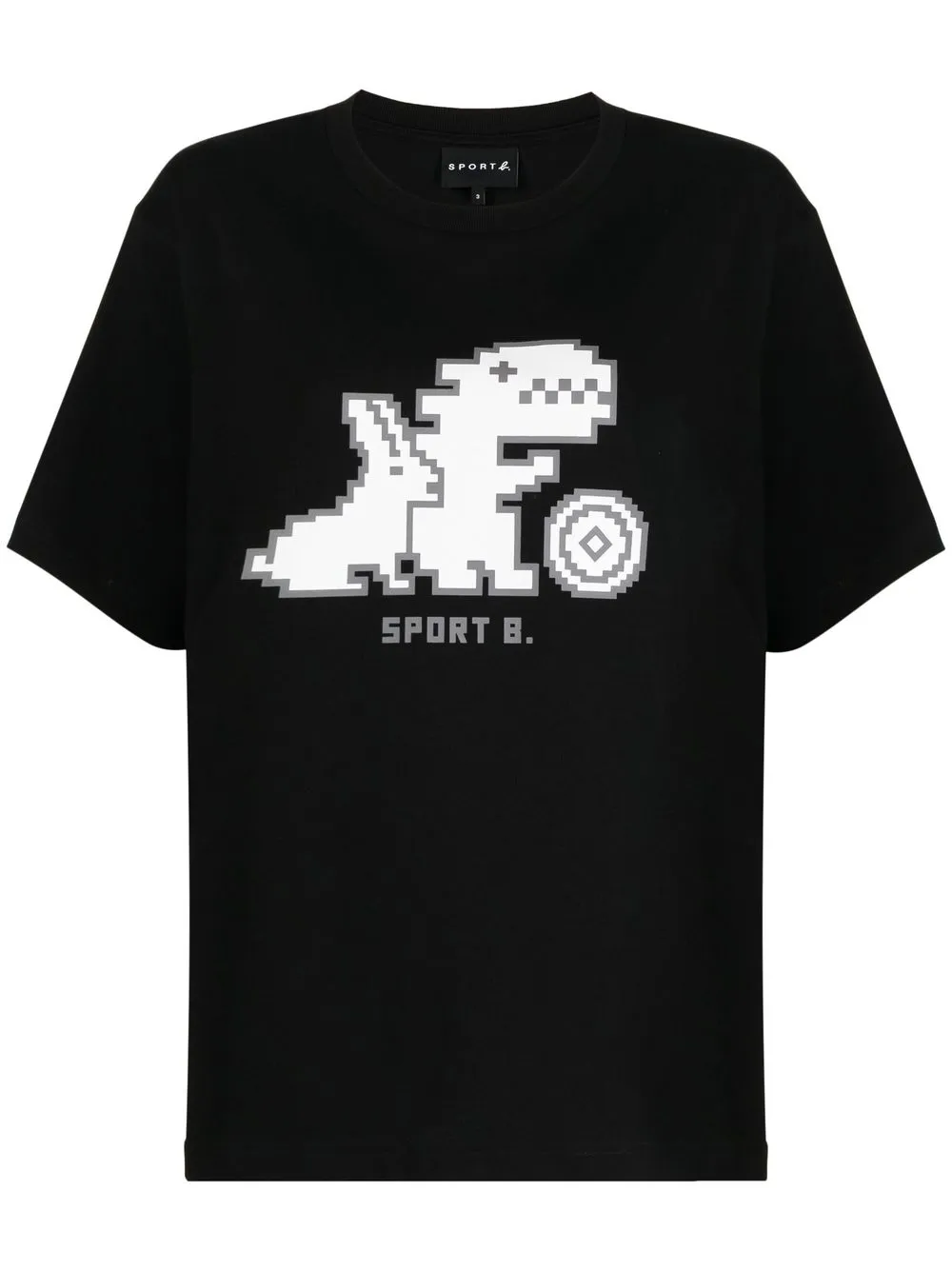 

SPORT b. by agnès b. logo-print cotton T-shirt - Black