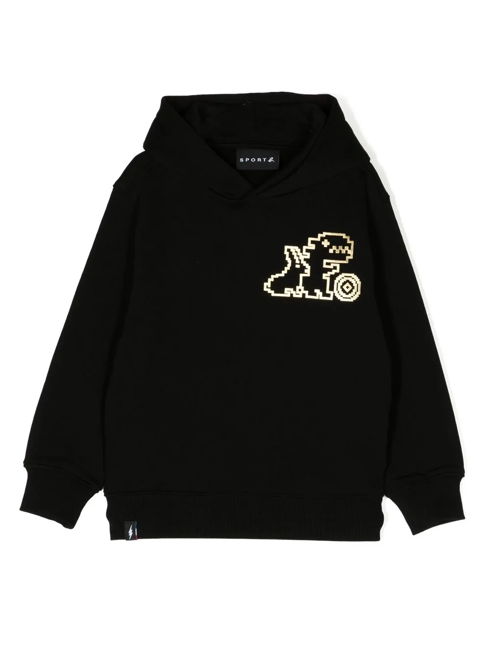 

SPORT b. by agnès b. logo-print pullover hoodie - Black