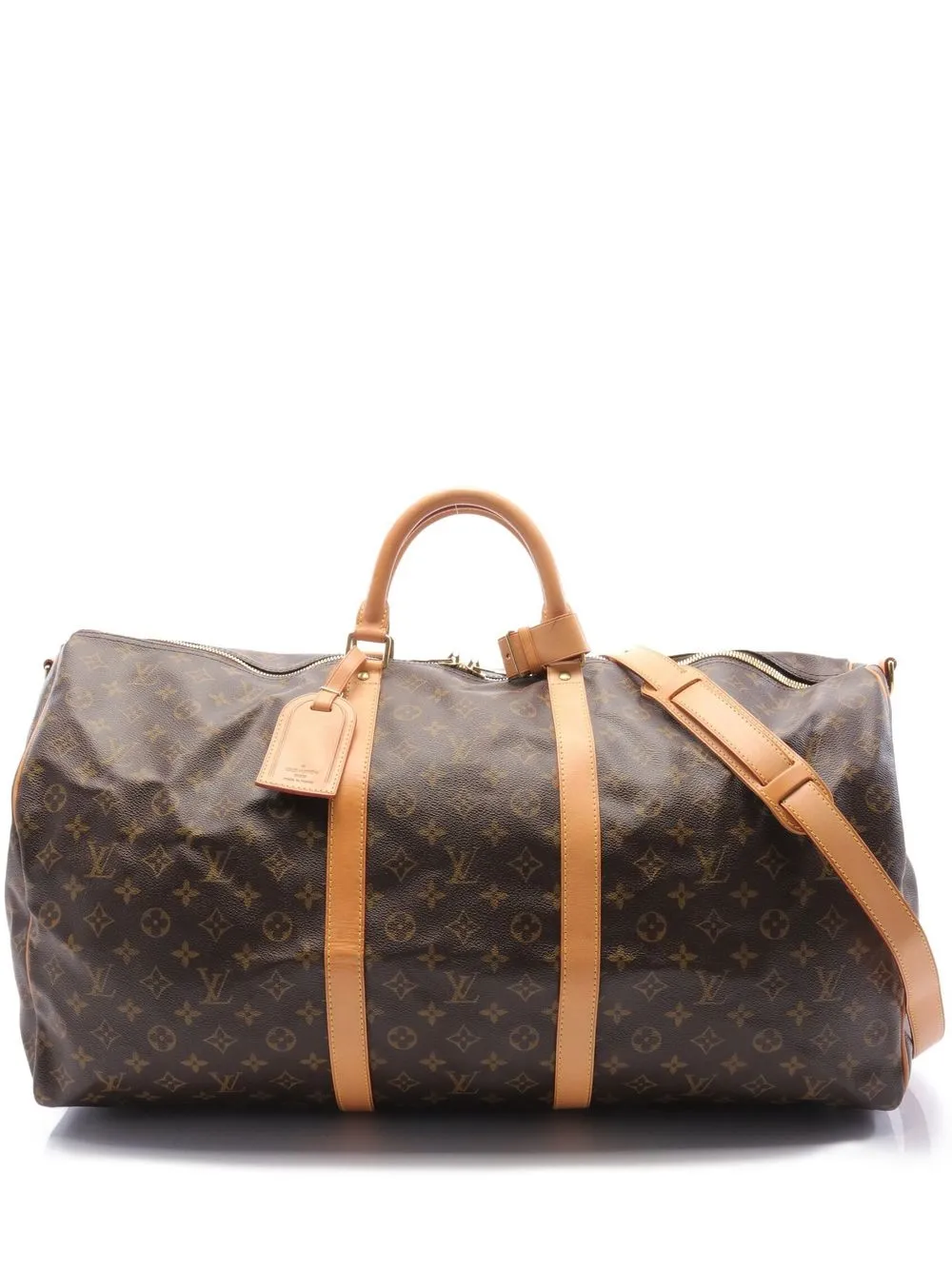 

Louis Vuitton 2001 pre-owned Keepall Bandouliere 60 travel bag - Brown