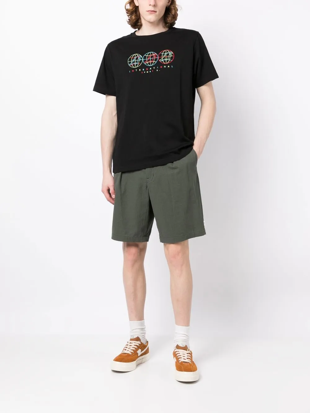 SPORT b. by agnès b. T-shirt met print - Zwart