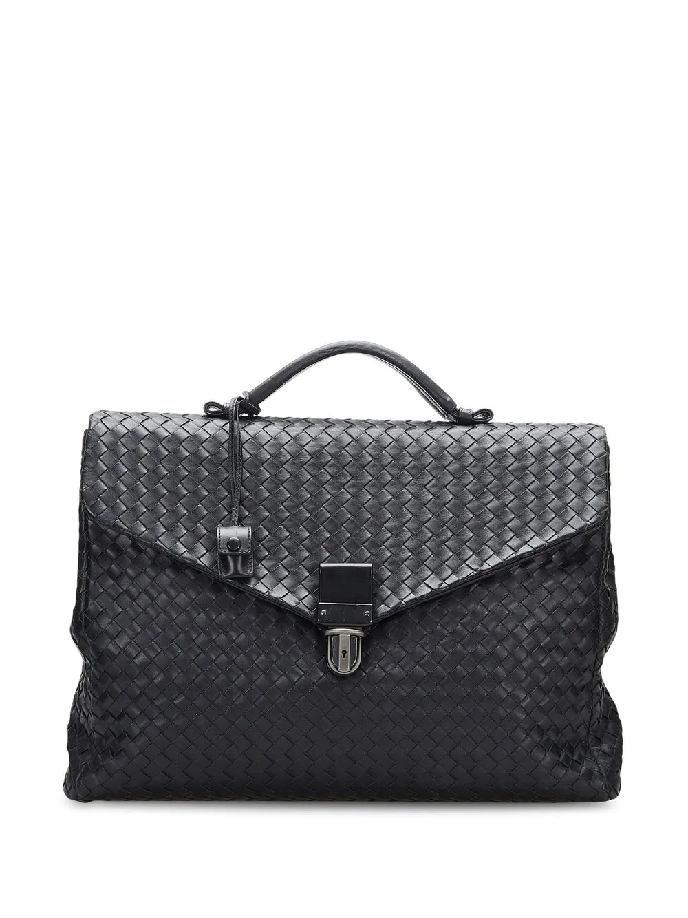 

Bottega Veneta Pre-Owned Intrecciato Envelope briefcase - Black