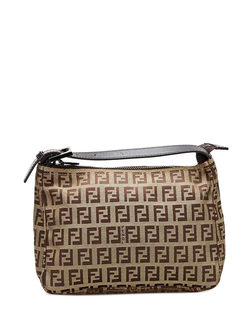 

Fendi Pre-Owned Zucchino mini zipped handbag - Brown