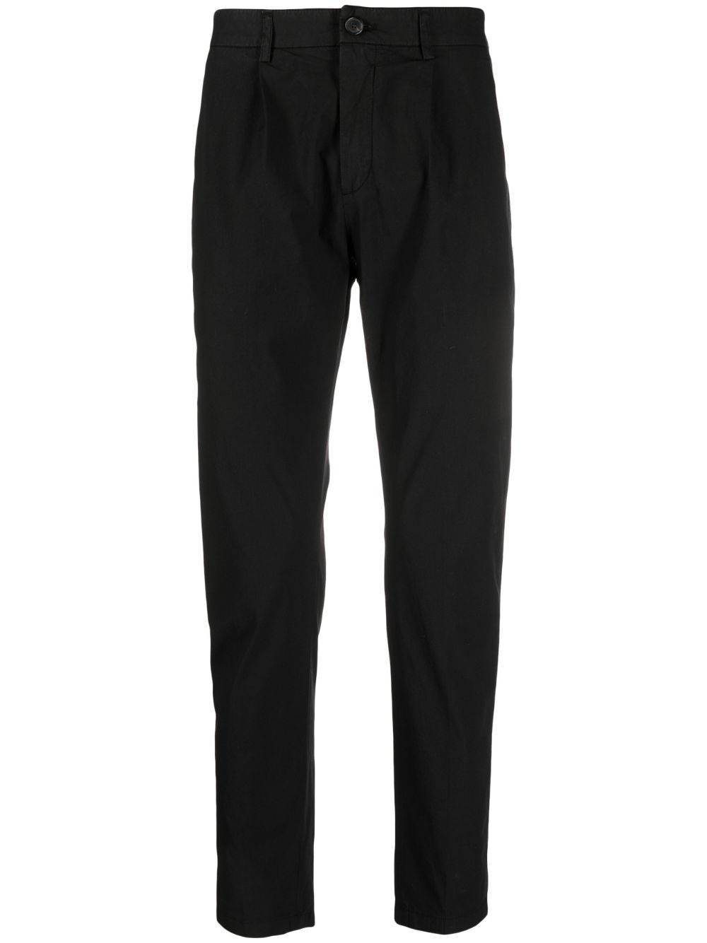 Department 5 tapered pleated trousers - Black