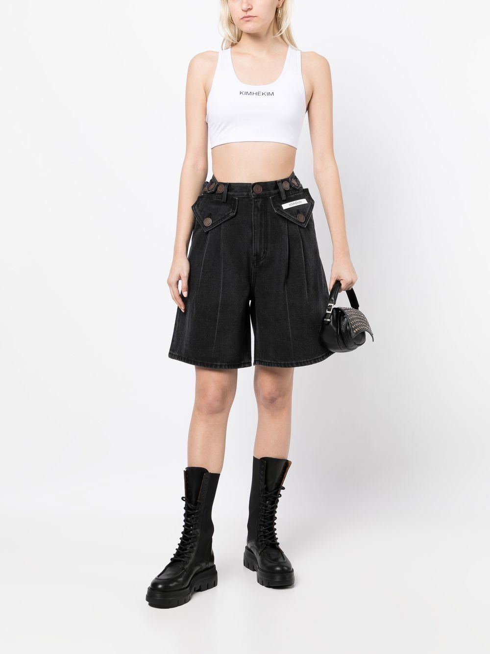 Kimhekim Cropped top - Wit