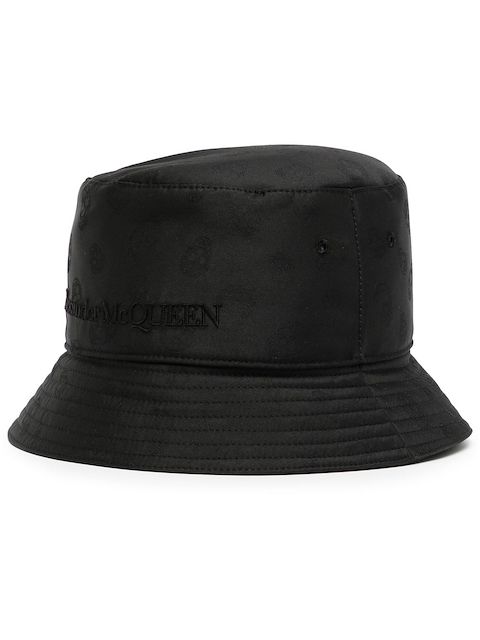 Alexander McQueen Skull-Jacquard bucket hat