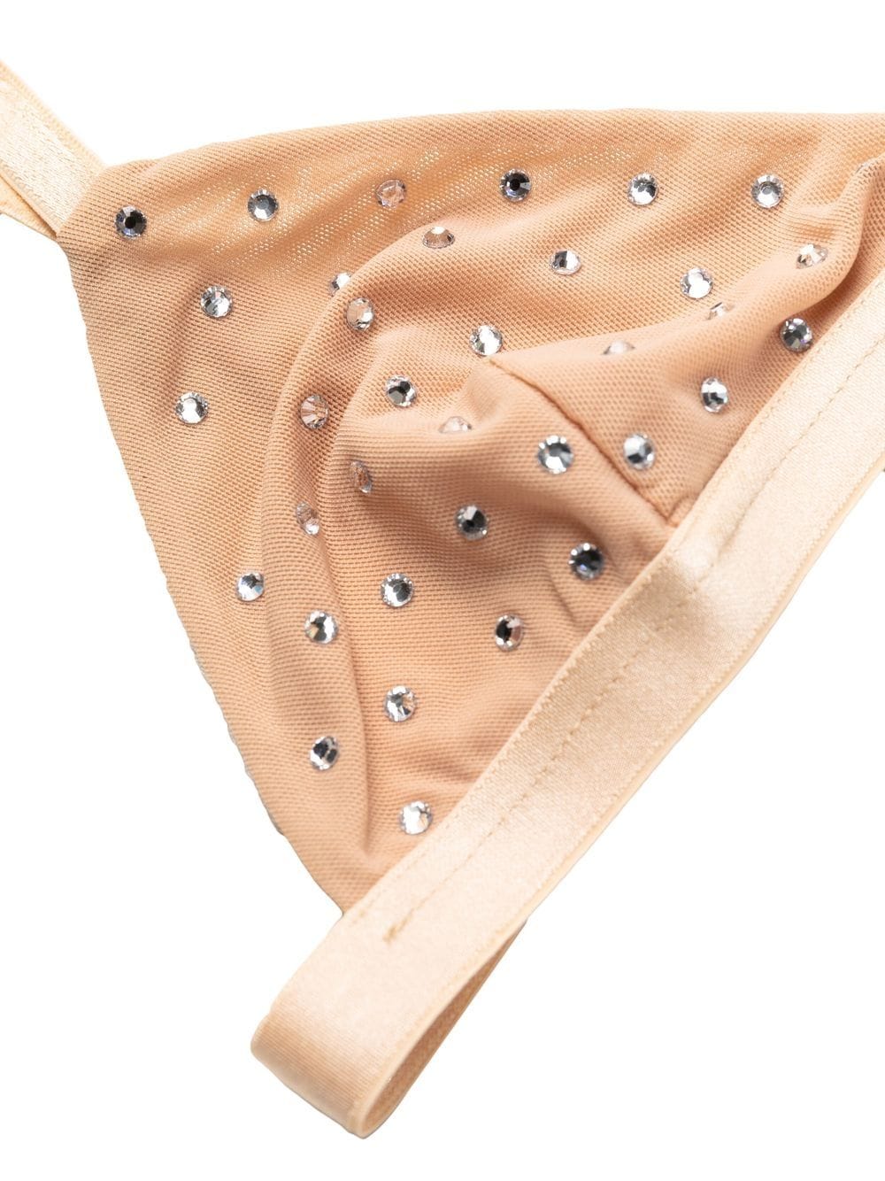 Shop The Andamane Crystal-embellished Triangle Bra In Neutrals