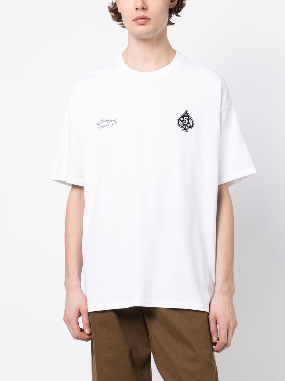 Shop Five Cm The Heavenly Days Club T-shirt In White