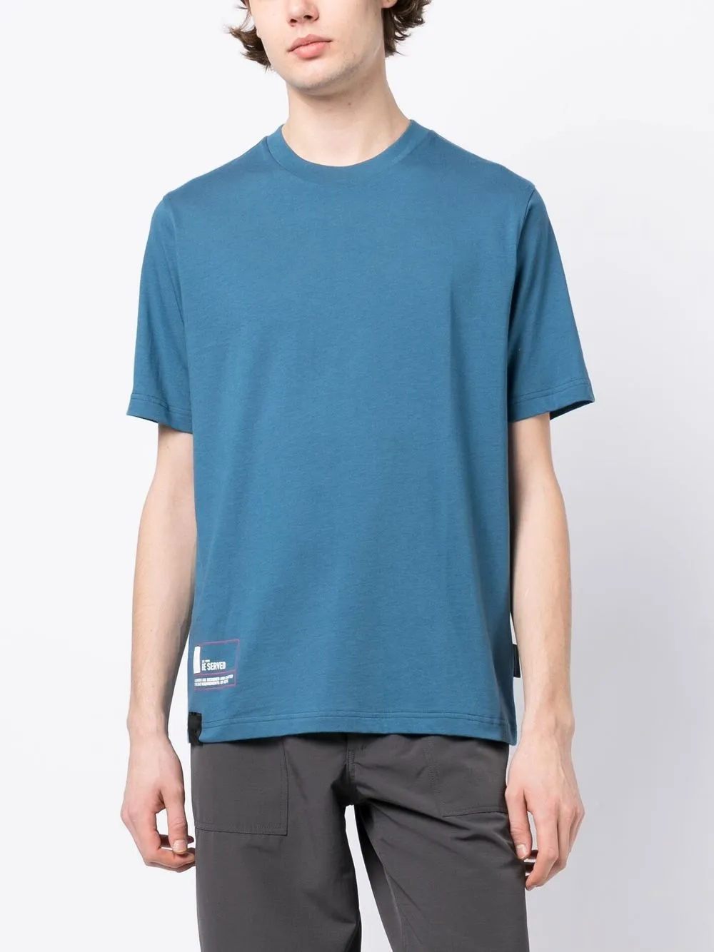 Izzue Logo-print Cotton T-shirt In Blue