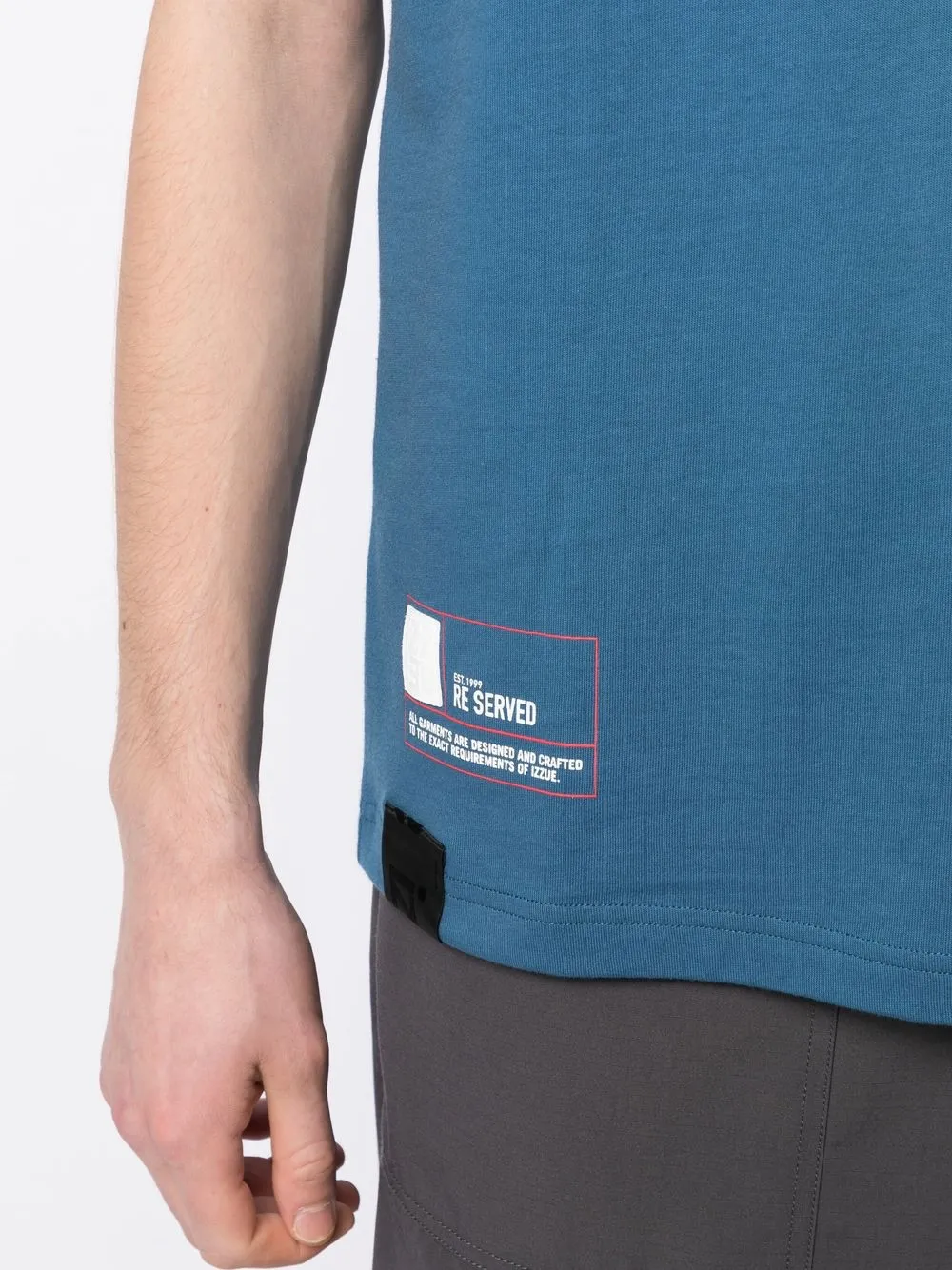 Izzue Logo-print Cotton T-shirt In Blue